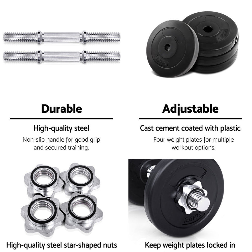 EVERFIT 15KG DUMBBELL SET