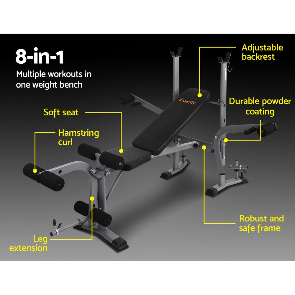 EVERFIT 8 IN 1 ADJUSTABLE GYM STATION