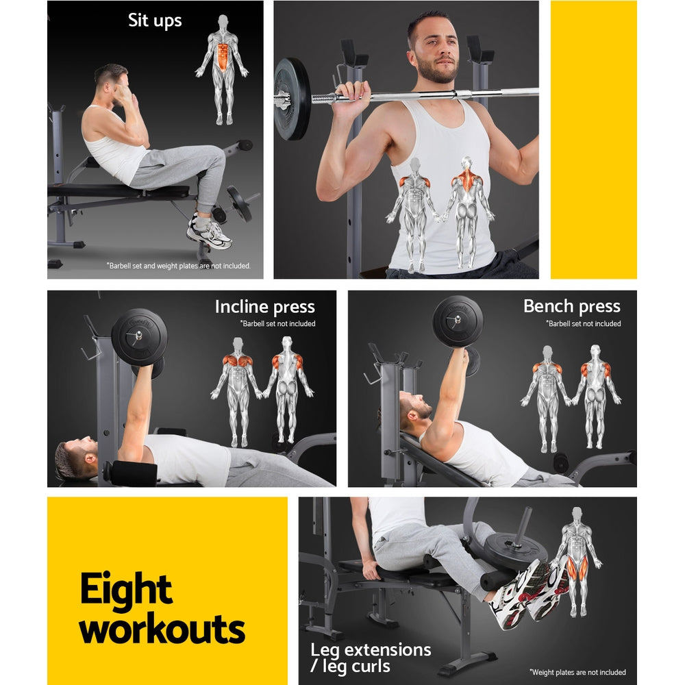 EVERFIT 8 IN 1 ADJUSTABLE GYM STATION