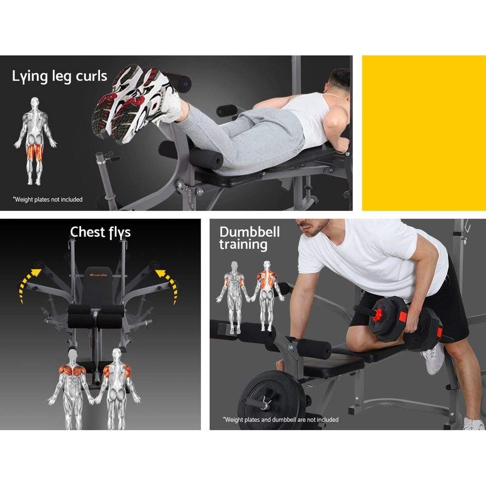 EVERFIT 8 IN 1 ADJUSTABLE GYM STATION